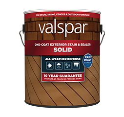 VALSPAR ONE-COAT SOLID STAIN AND SEALER