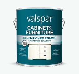 Valspar Cabinet Door & Trim Waterborne Alkyd Semi-Gloss Interior/Exterior  Enamel, White Base, 1 Gal. - Power Townsend Company